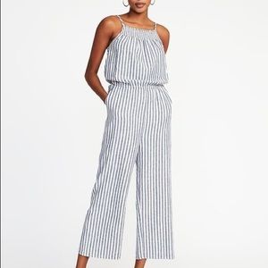 Striped Smocked Jumpsuit | Old Navy